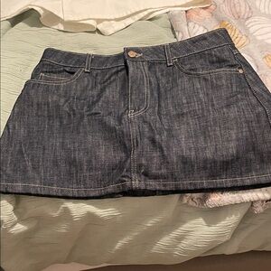 Zara Dark Blue Denim Mini Skirt